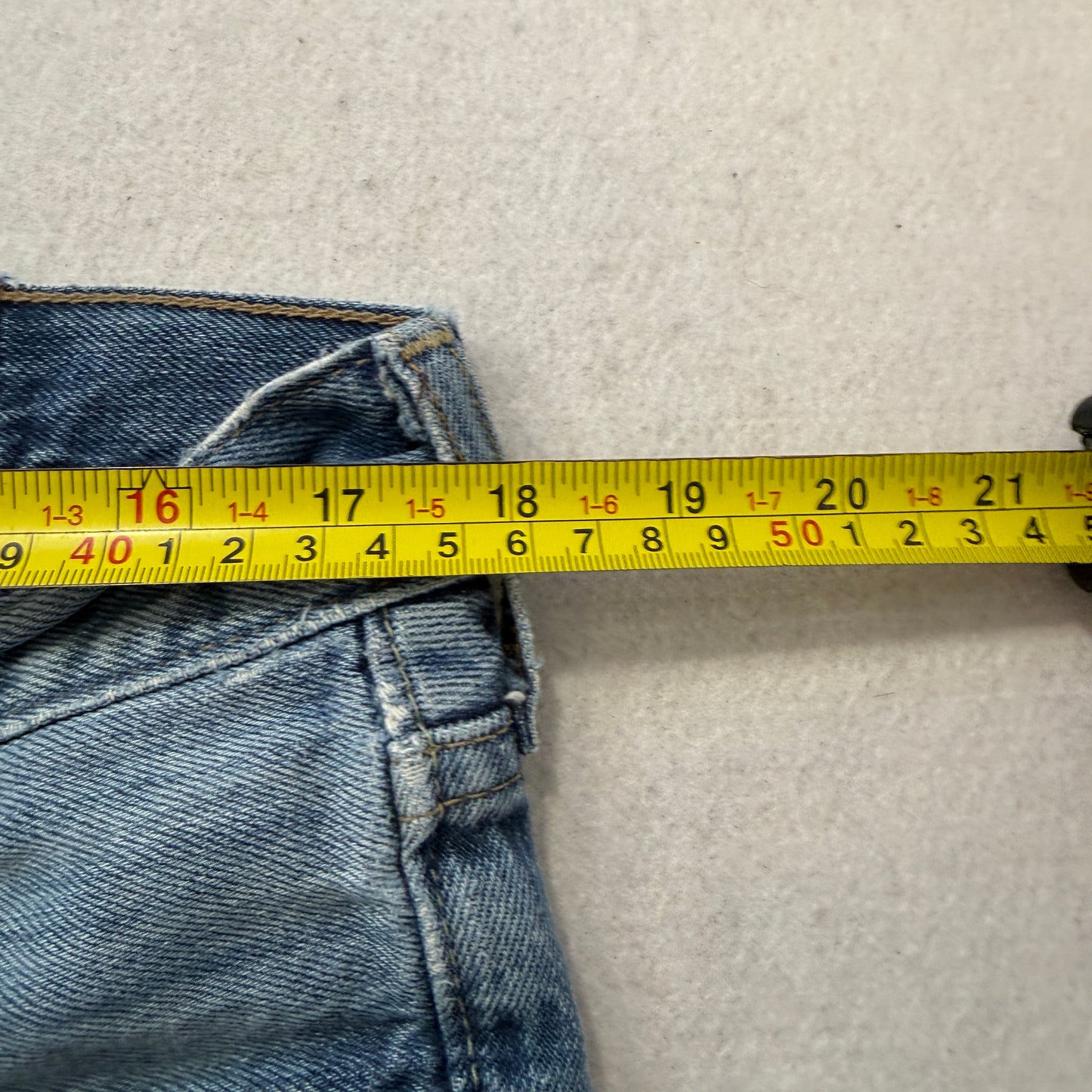 Hollister California Men's Blue Denim Bootcut Jeans Pockets Classic Size 34x34