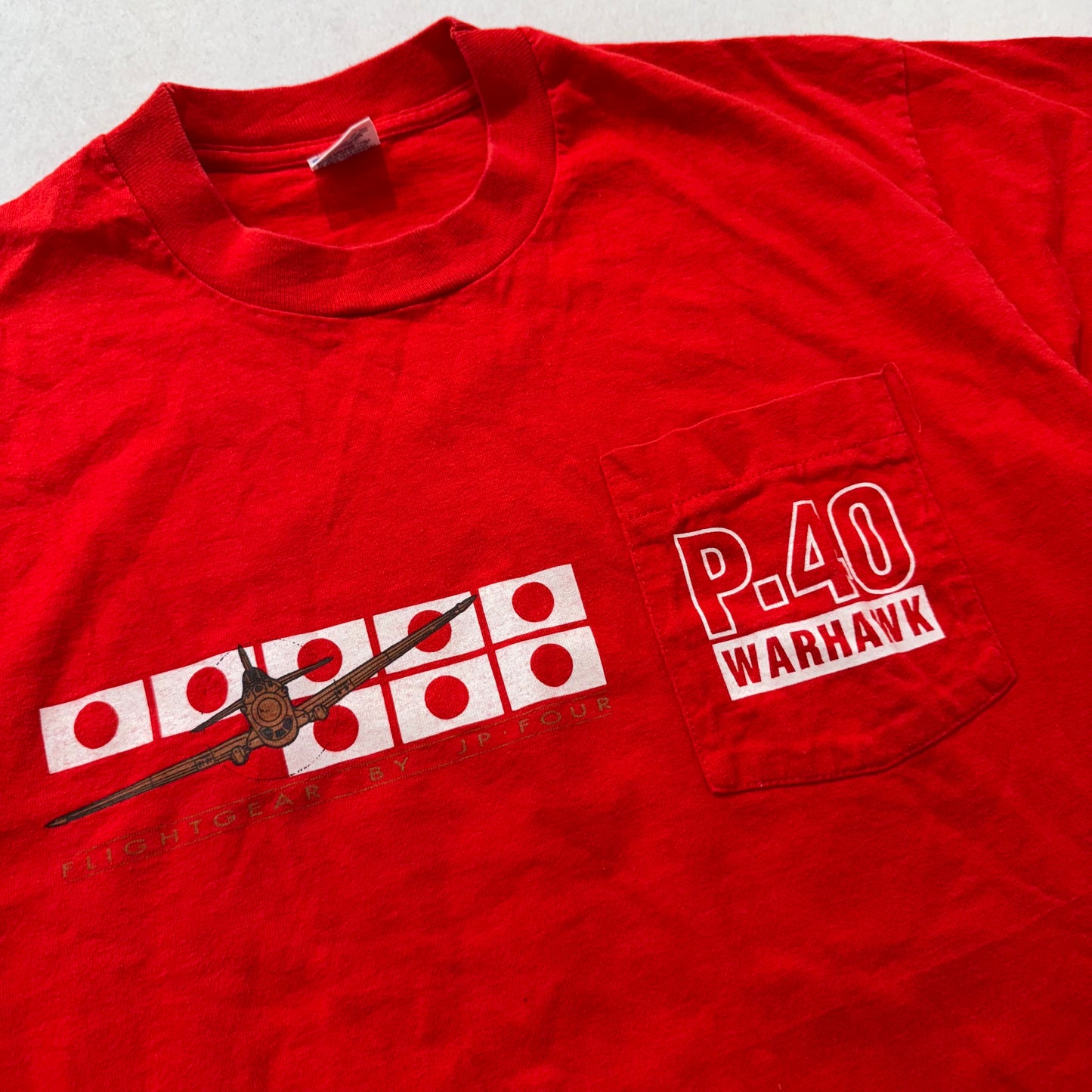 Fruit of the Loom Vibrant Red 100% Cotton Graphic T-Shirt Short Sleeve Size L