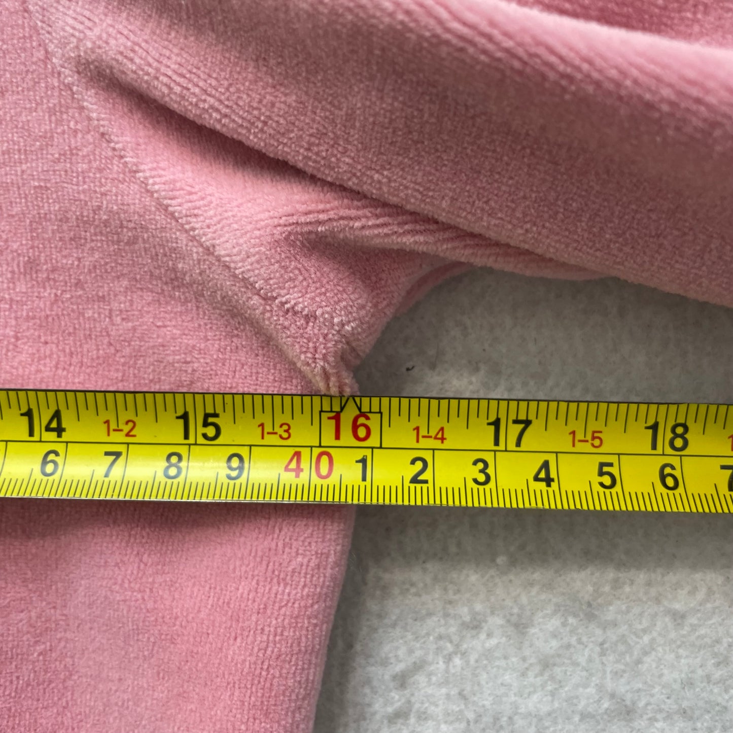 Juicy Couture Women's Rose Pink Velour Zip-Up Hoodie Drawstrings Pocket Size M