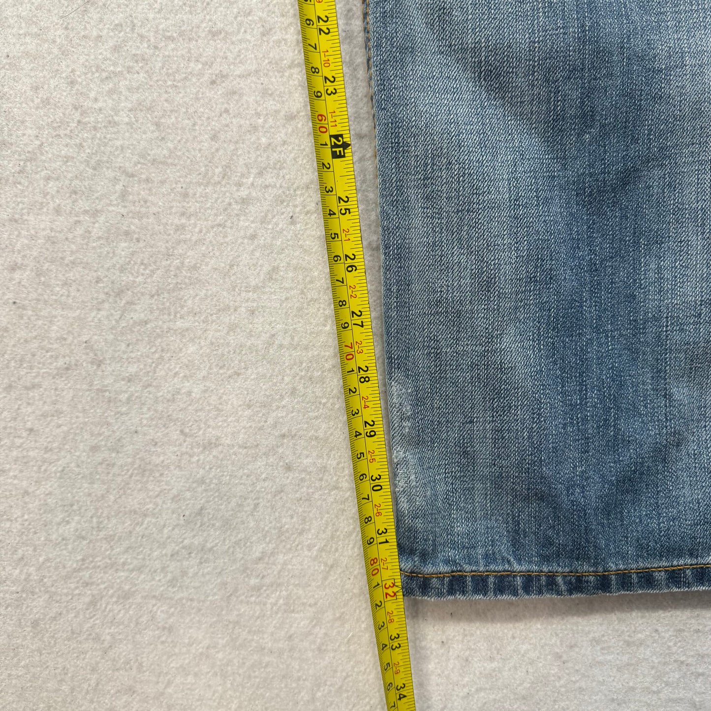Rocawear Men’s Blue Denim Baggy Original Fit Jeans Distressed Patched Y2K Size 42