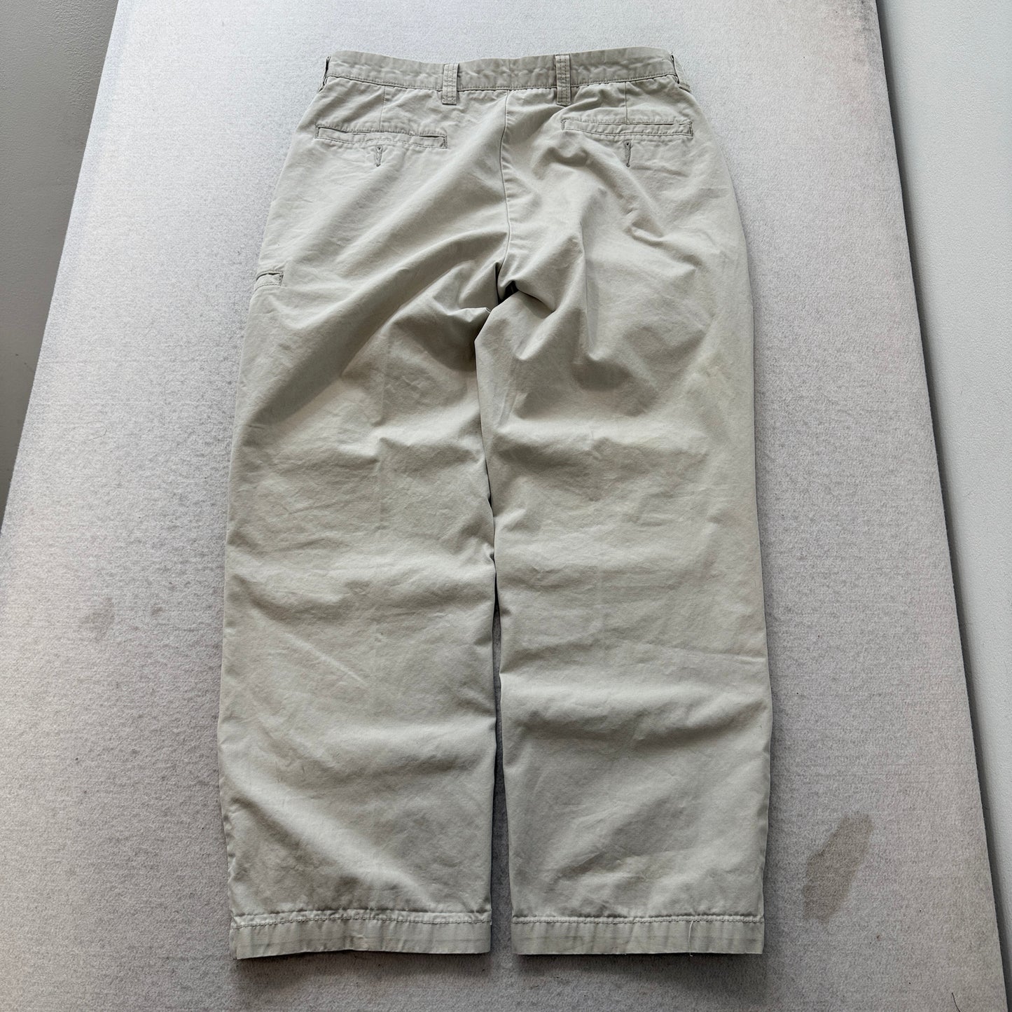Dockers Men's Tan Straight Leg Cotton Chino Pants Casual Pockets Size W34xL29
