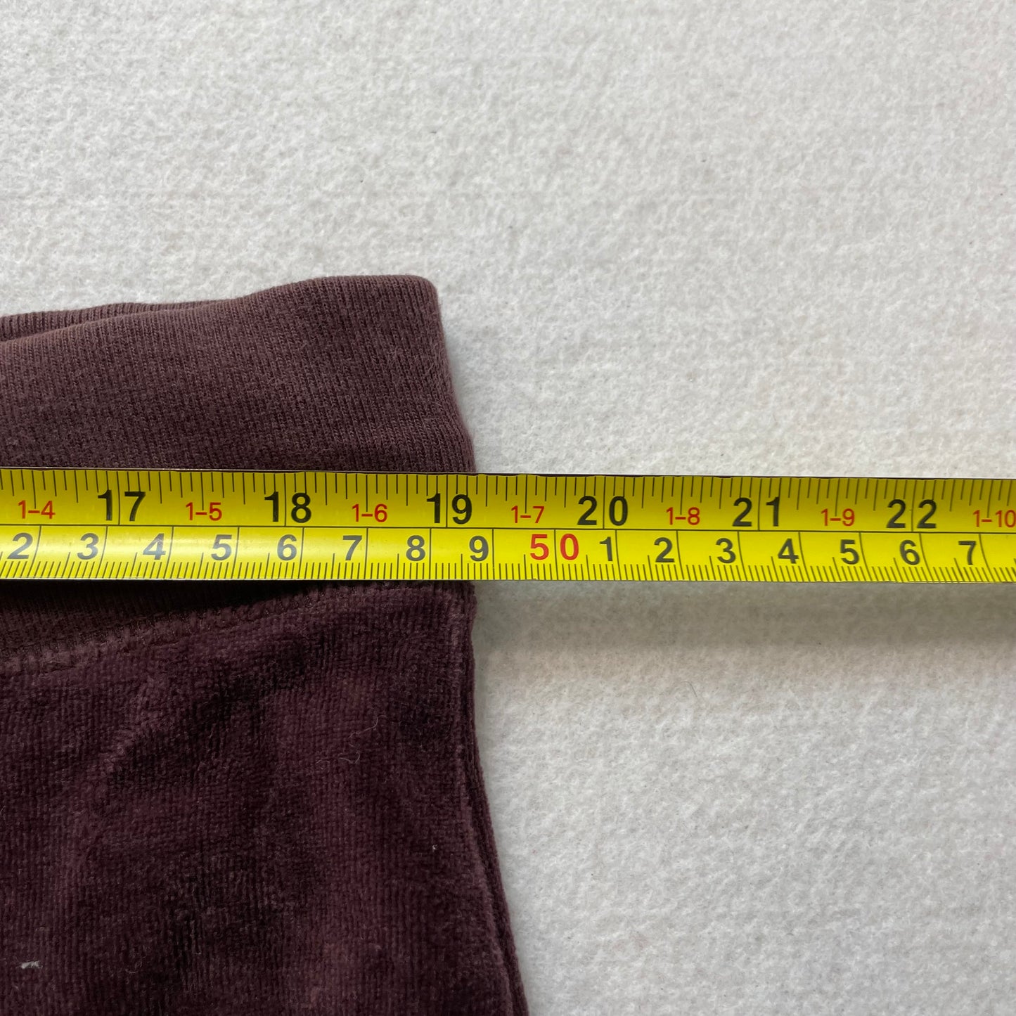 Juicy Couture Women's Burgundy Velour Wide Leg Track Pants Loungewear Size XL