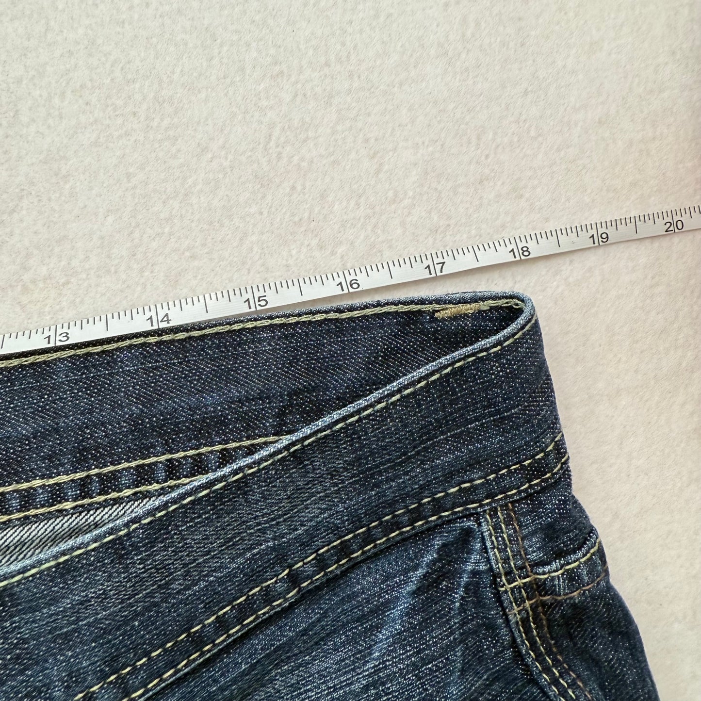 Pepe Jeans dark denim straight leg vintage-style cotton jeans size 36x33 - Clean Curriculums 