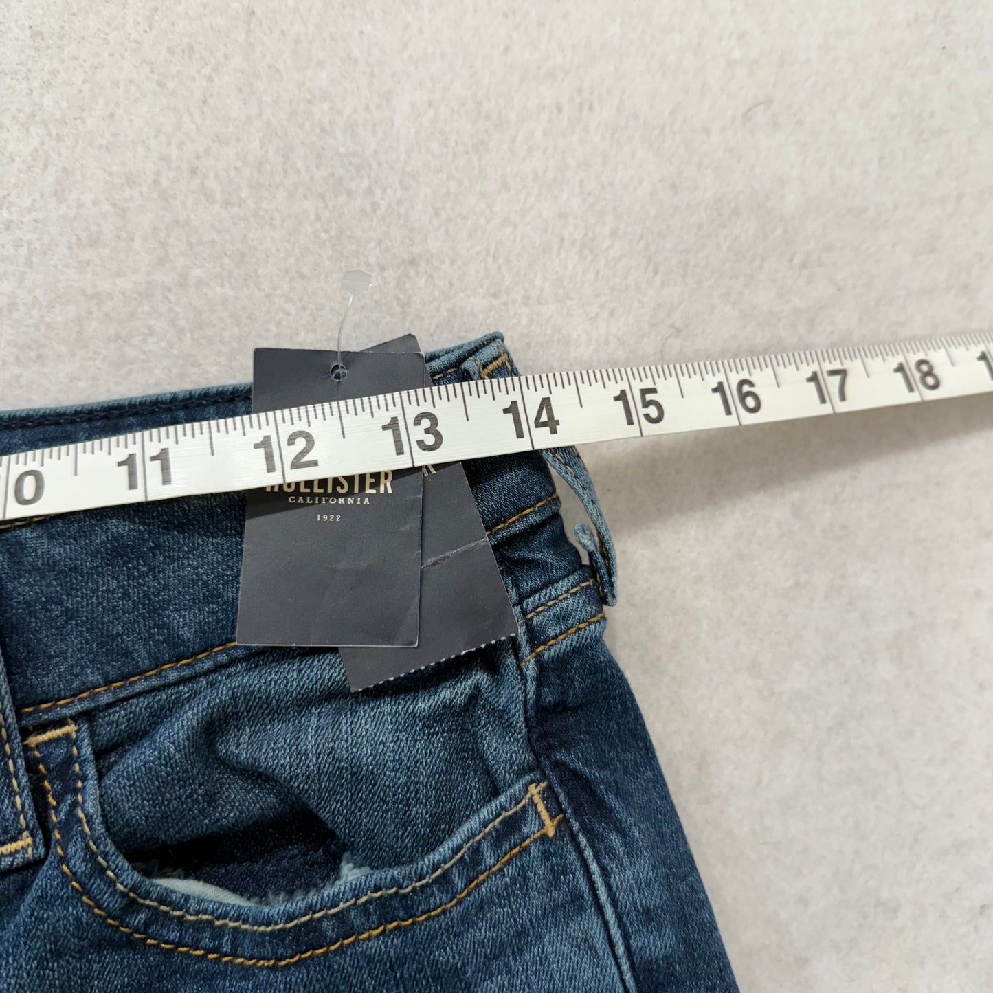 Hollister Low Rise Bootcut Dark Blue Denim Jeans Y2K NWT Size S