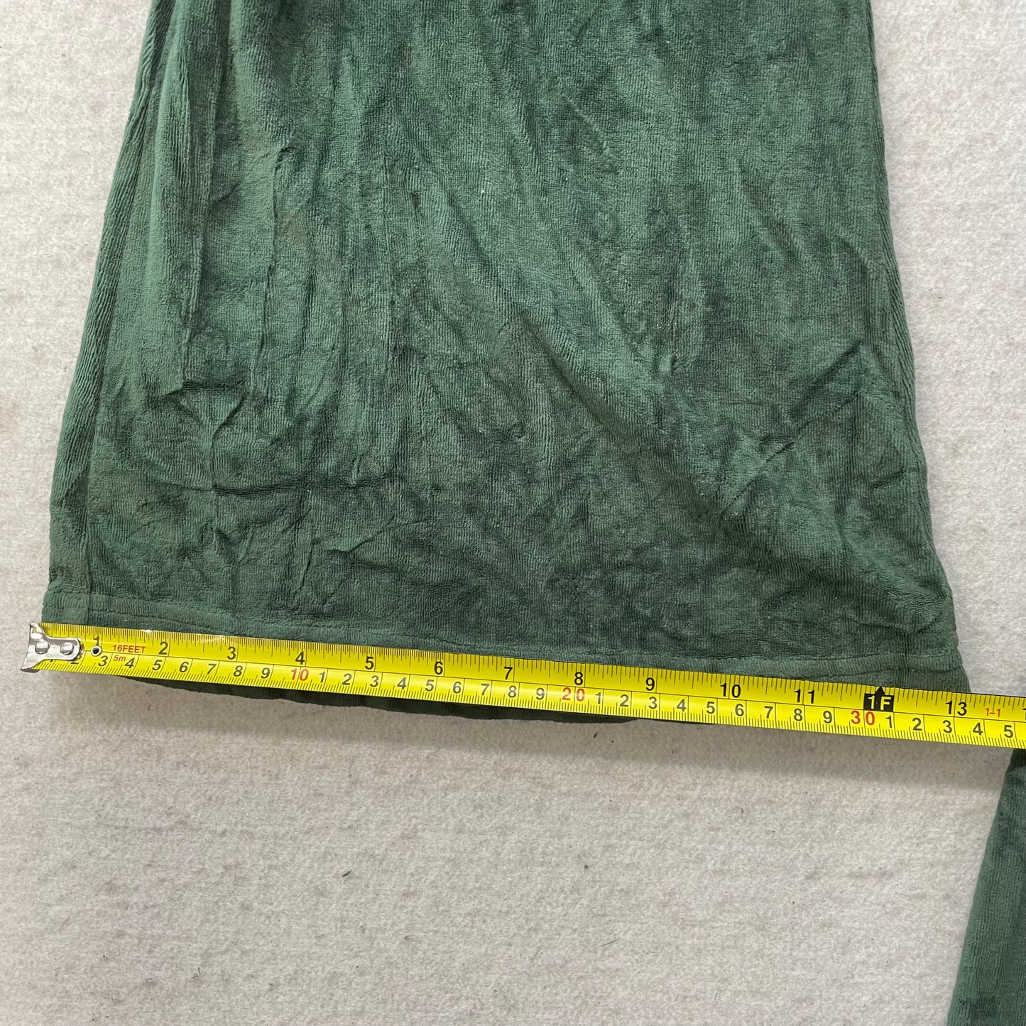 Vintage Juicy Couture Women's Dark Green Velour Flared Leg Track Pants Y2k Size L