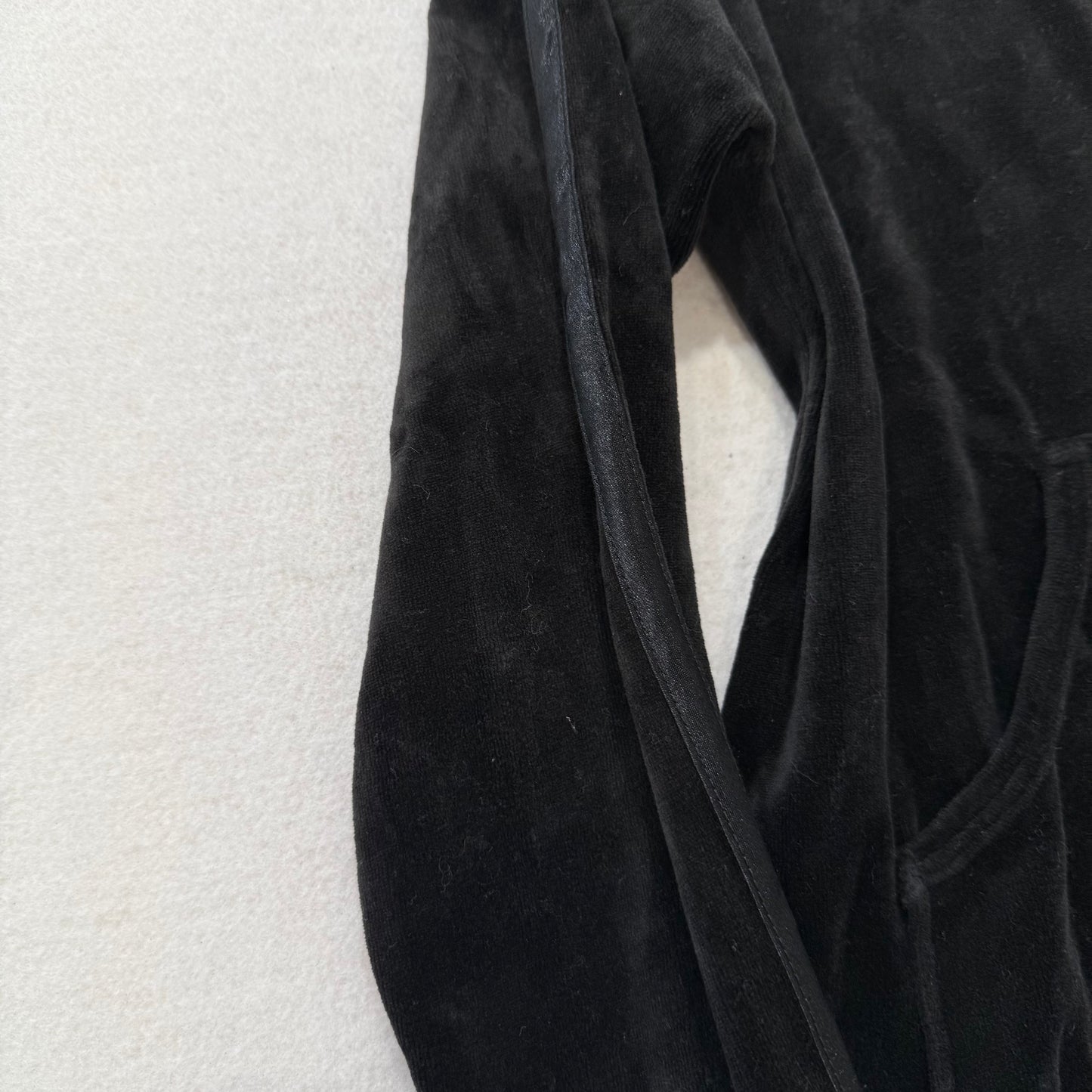 Vintage Juicy Couture black stripe full zip track jacket size M