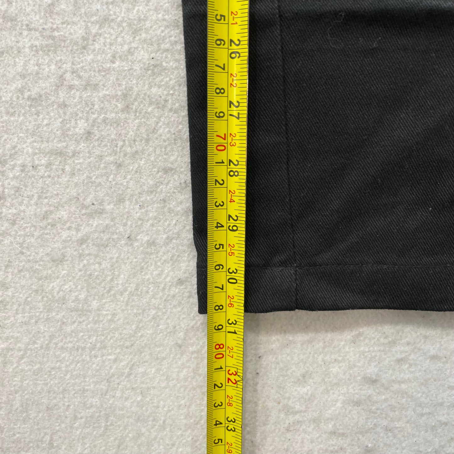 FB County Kackies Men's Black Chino Wide Leg Baggy Work Pants Streetwear - 32x32