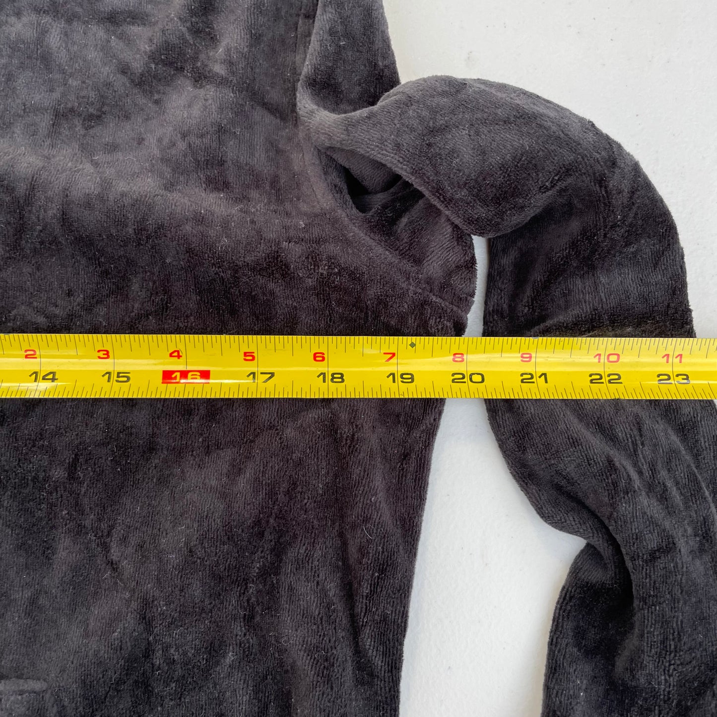 Juicy Couture Women's Black Velour Full Zip Hoodie Drawstring Pockets Y2k Size M