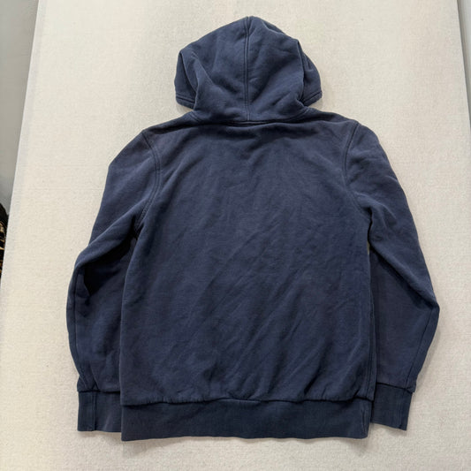 Hurley Palm Tree Graphic Men's Navy Blue Pull-Over Hoodie Kangaroo Pocket Size S