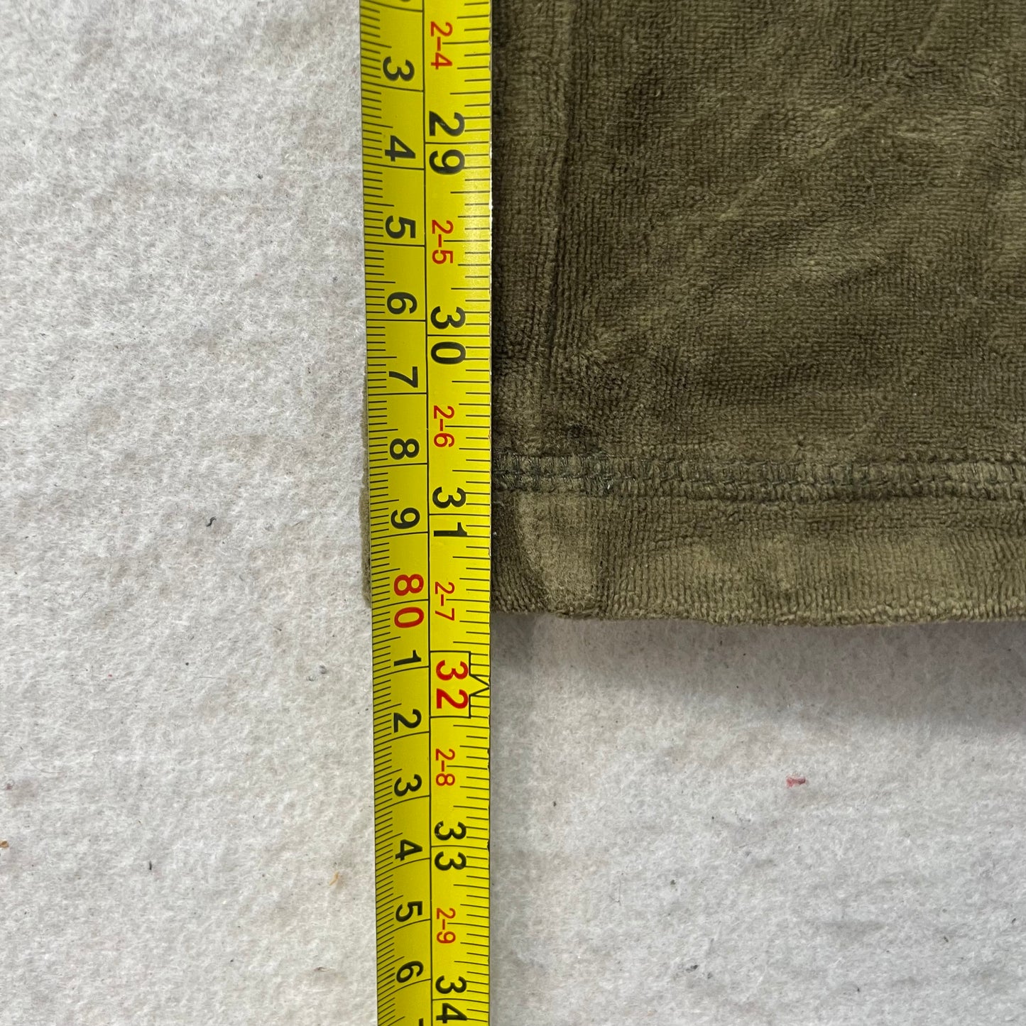Vtg Juicy Couture Womens Olive Green Velour Tracksuit Set Hoodie & Pant Size L/S