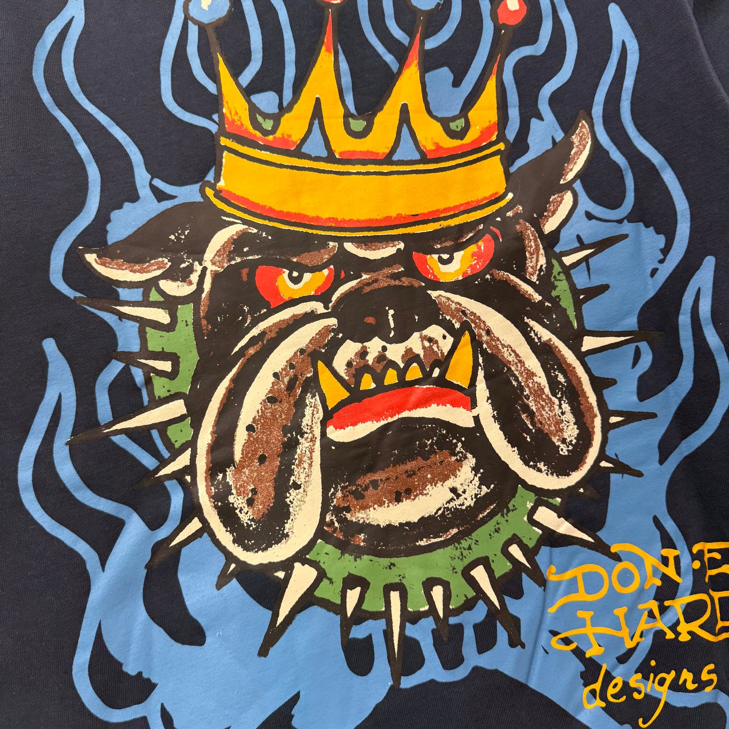 ED HARDY “Panther Bulldog” NAVY ZIP UP HOODIE