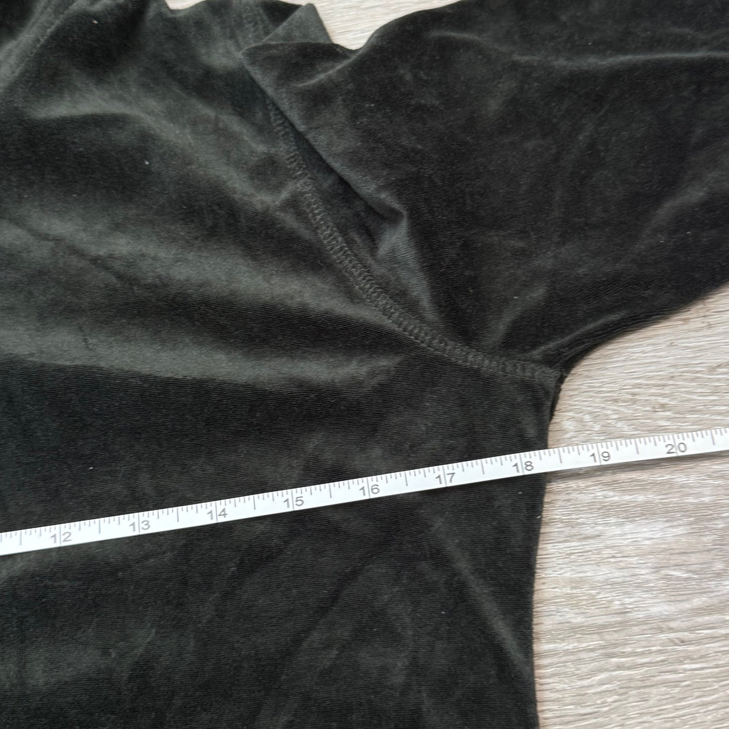 Vintage Juicy Couture Womens Charcoal Velour Zip-Up Hoodie Loungewear Y2k Size S