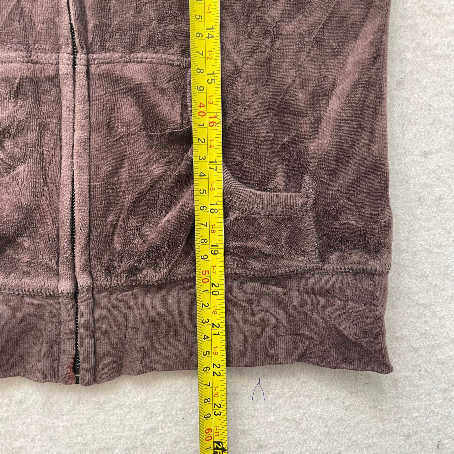 Vintage Juicy Couture Women's Brown Velour Tracksuit Sets Hoodie & Pant Size S