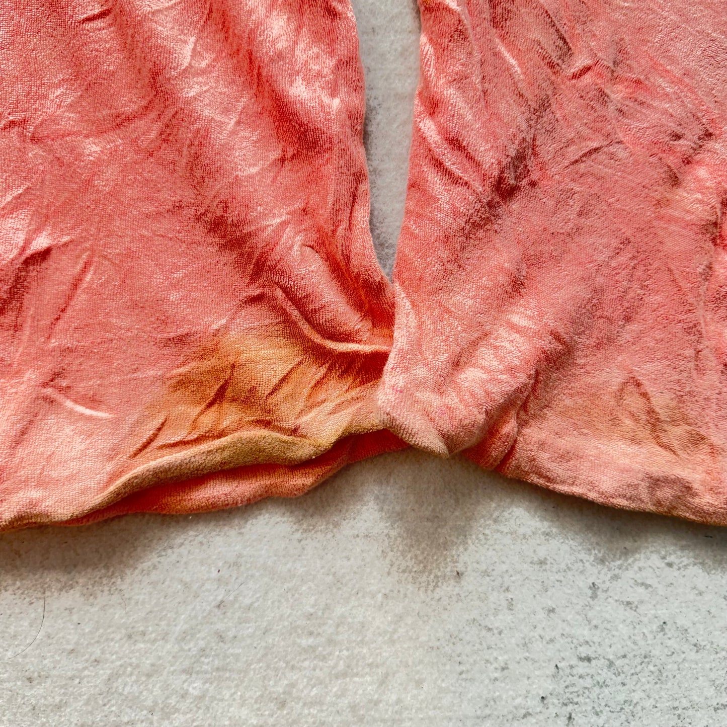 Juicy Couture Women Salmon Pink Velour Flared Track Pant Snap Flap Pocket Size S