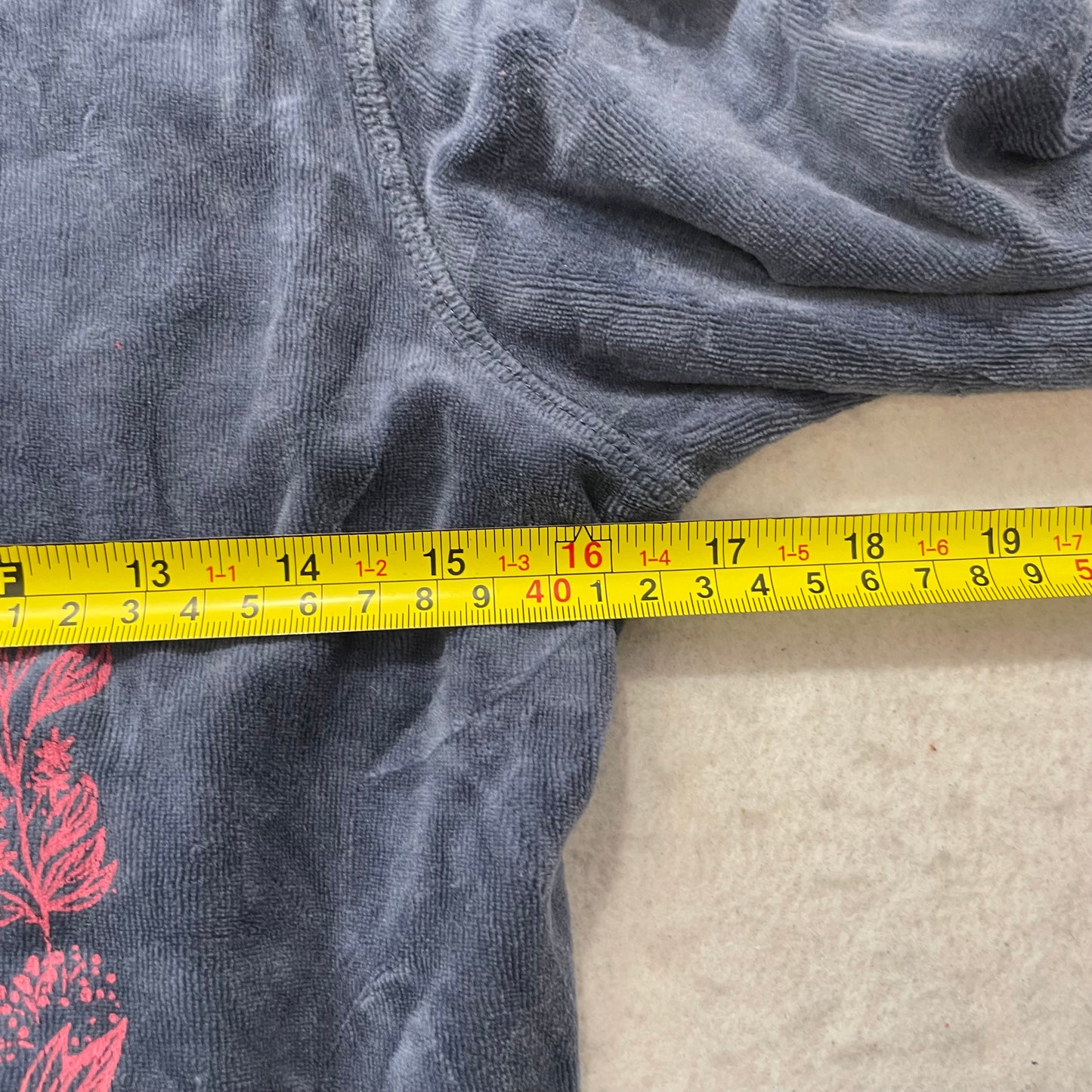 Vintage Juicy Couture Queen of Couture Womens Dark Blue Velour Hoodie Y2k Size L