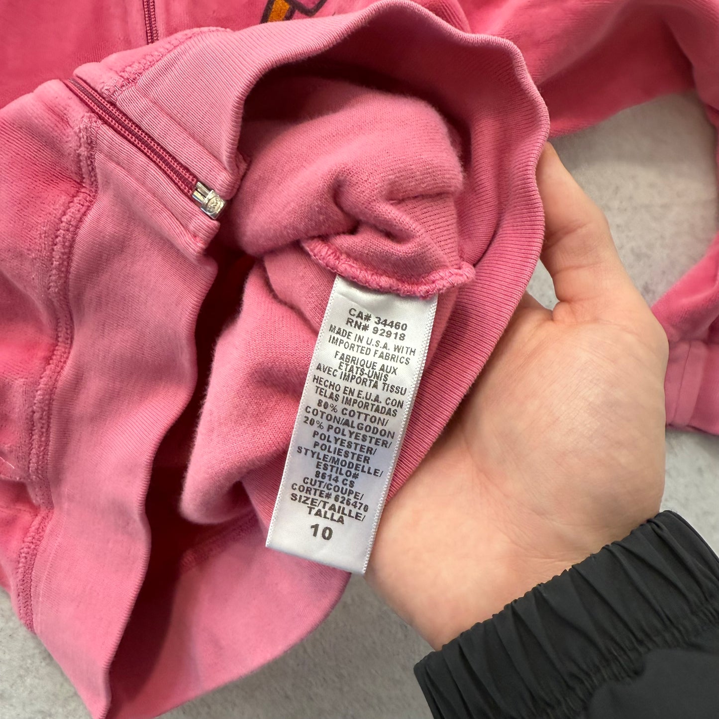 2003 Juicy Couture “Couture Struck” Pink Tracksuit Set Hoodie & Pant Y2k Size 10