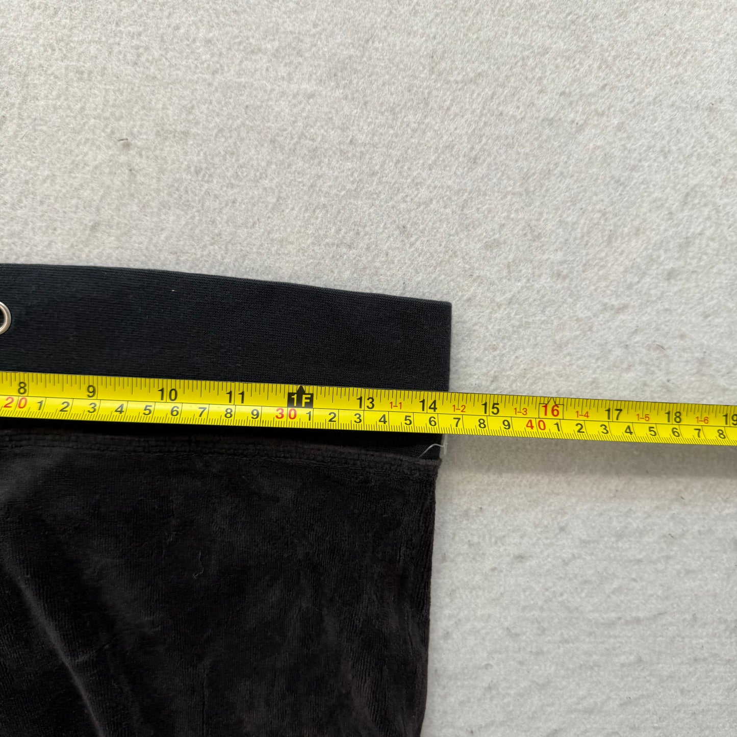 Vintage Juicy Couture Women's Black Velour Flared Track Pants Loungewear Size S