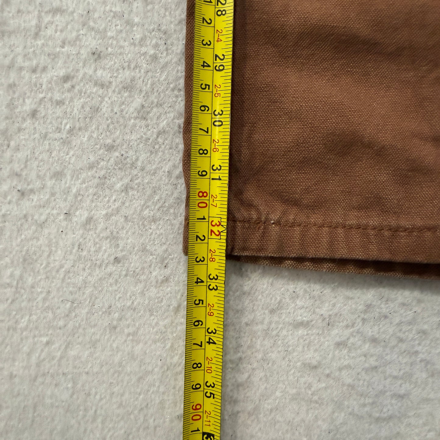 KEY Men's Brown Canvas Carpenter Pants Pockets Classic Logo Relaxed Size 40x34