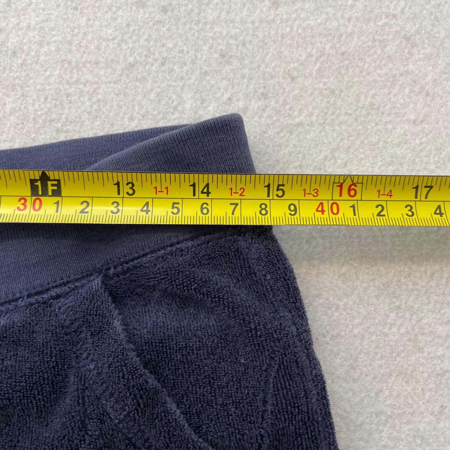 Vintage Juicy Couture Women's Navy Terry Cloth Flared Track Pants Pockets Size S