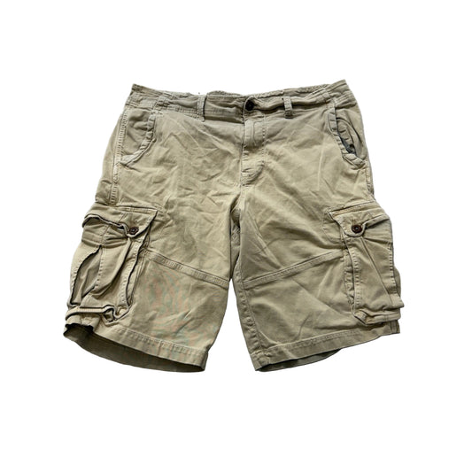 American Eagle Extreme Flex Men's Beige Cargo Shorts Pockets Outdoor Size W36