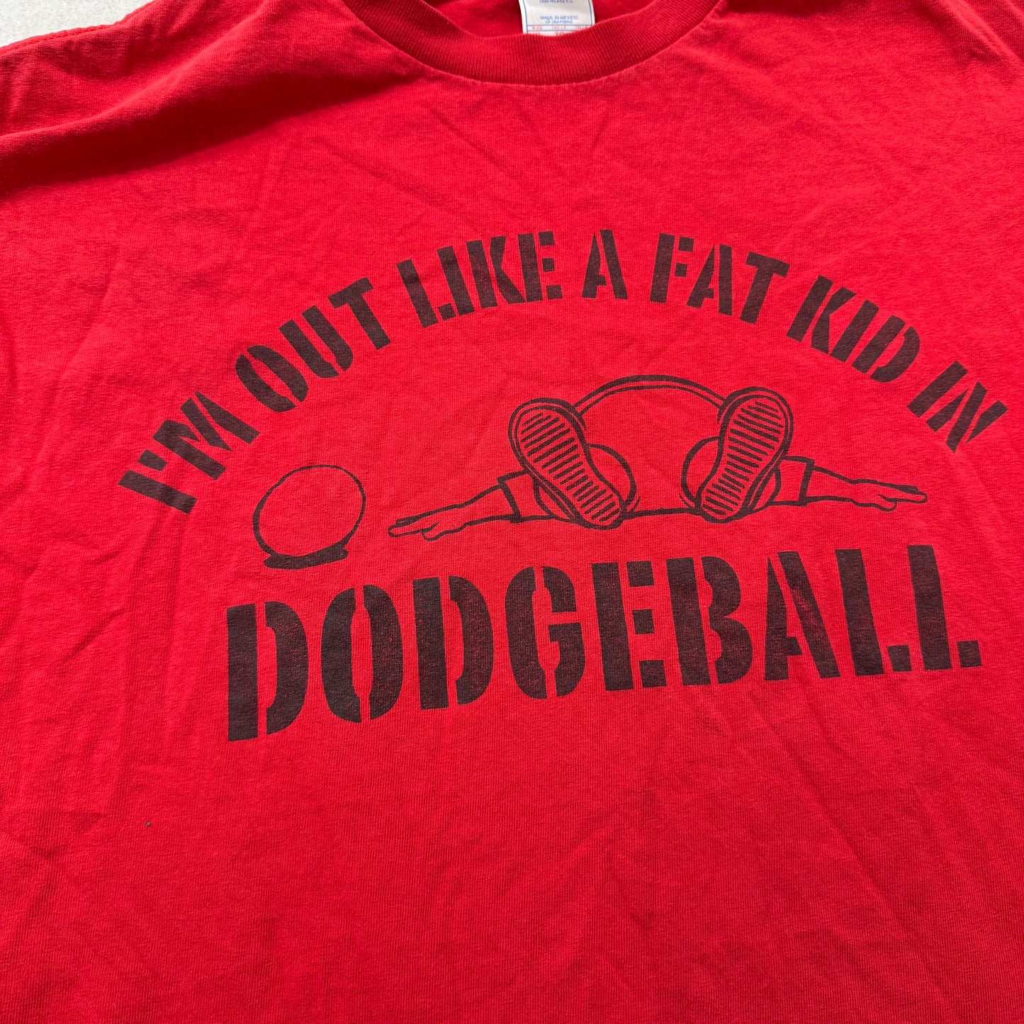 Tennessee River Men Red Cotton T-Shirt Short Sleeve Humorous Graphic Tee Size XL