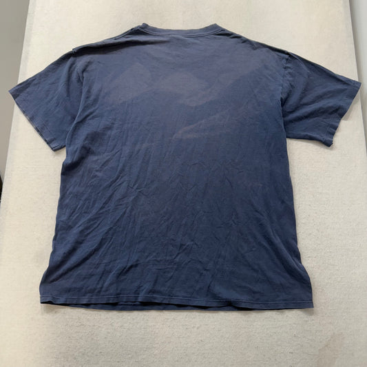 Vintage Field & Stream Wilderness Fish Club Men's Blue Graphic T-Shirt Size XL