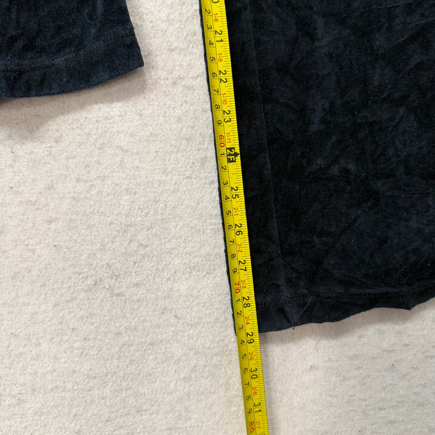 Juicy Couture Women's Black Velour Flared Wide Leg Track Pant Loungewear Size M