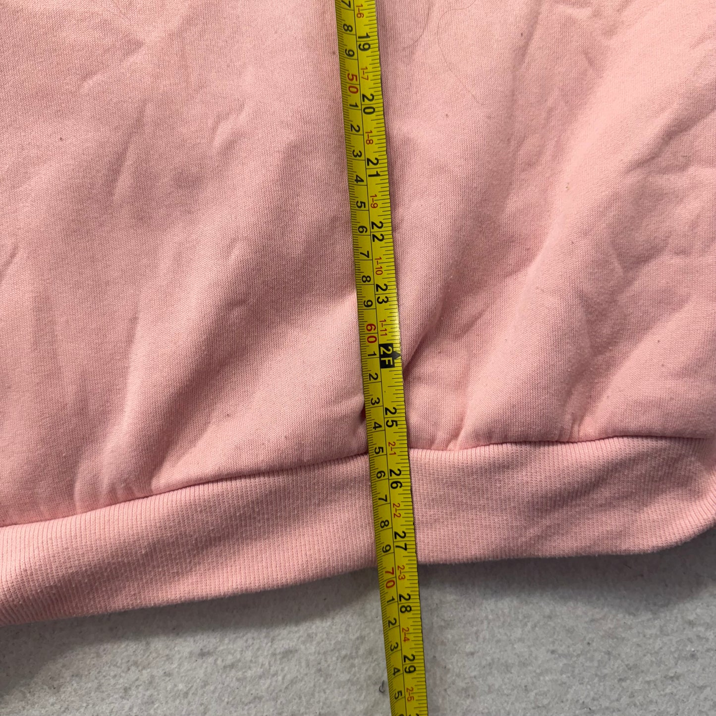 Shein Texas Women's Pink Fleece Sweatshirt Leopard Print Graphic Crewneck Size M