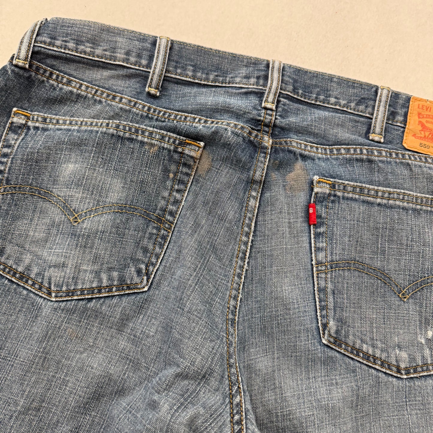 Levi's Strauss & Co. 559 Men's Dark Wash Blue Denim Straight Leg Jeans Size 38