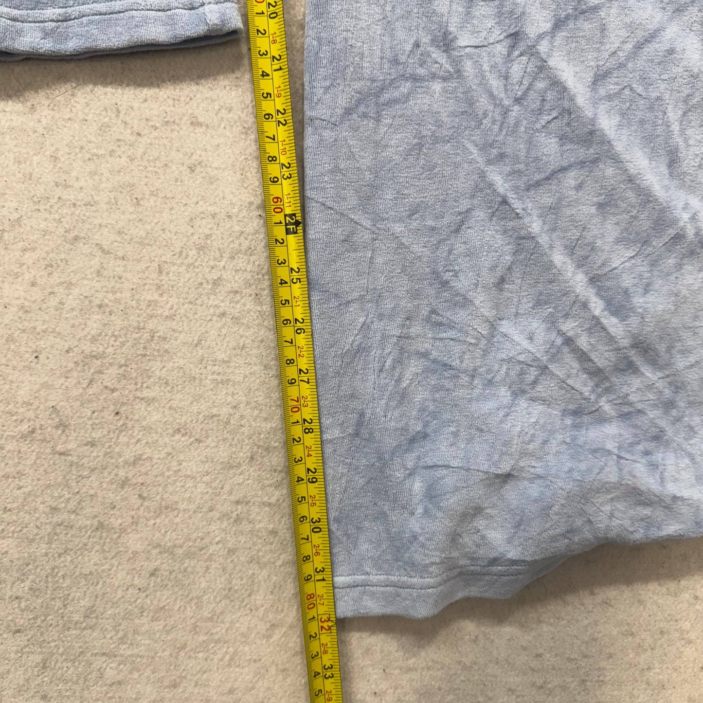 Juicy Couture Women's Powder Blue Velour Flared Track Pant Bell Bottom Size XL