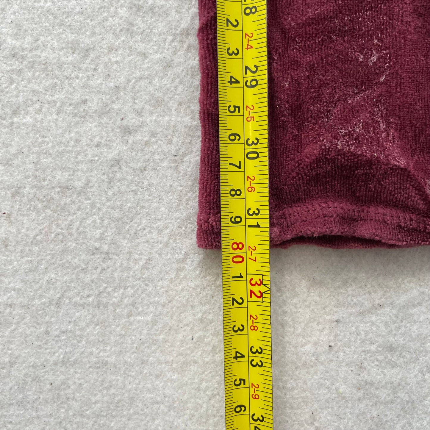 Vtg Juicy Couture Women Burgundy Velour Flare Track Pant Rhinestones Logo Size S