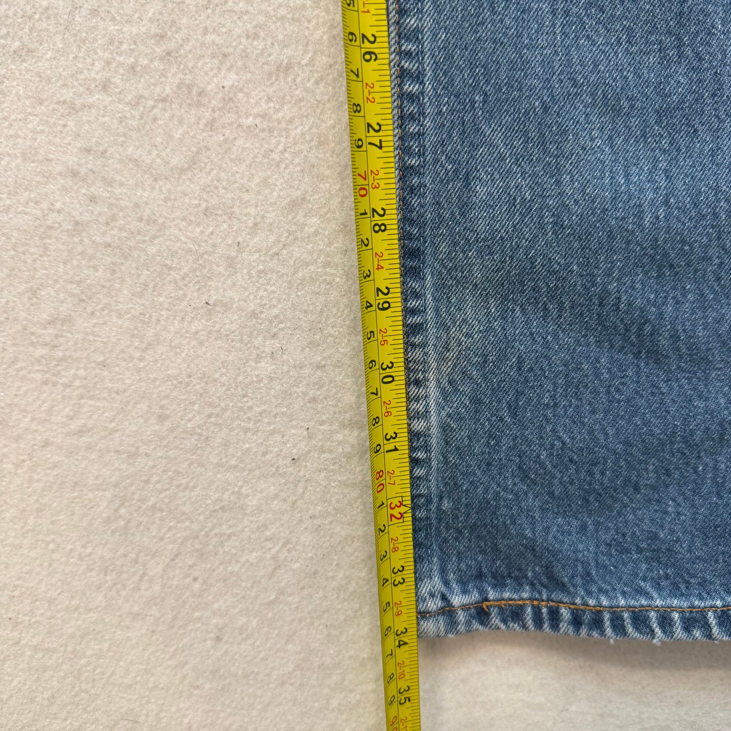 Levi's Strauss & Co. 501XX Men's Blue Straight Denim Jeans Button-Fly Size 30x38