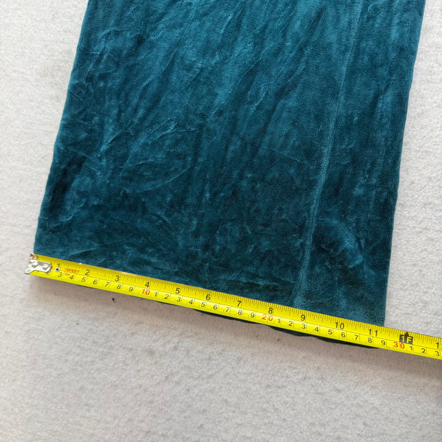 Vintage Juicy Couture Women's Deep Sea Green Flared Track Pant Pockets Size S