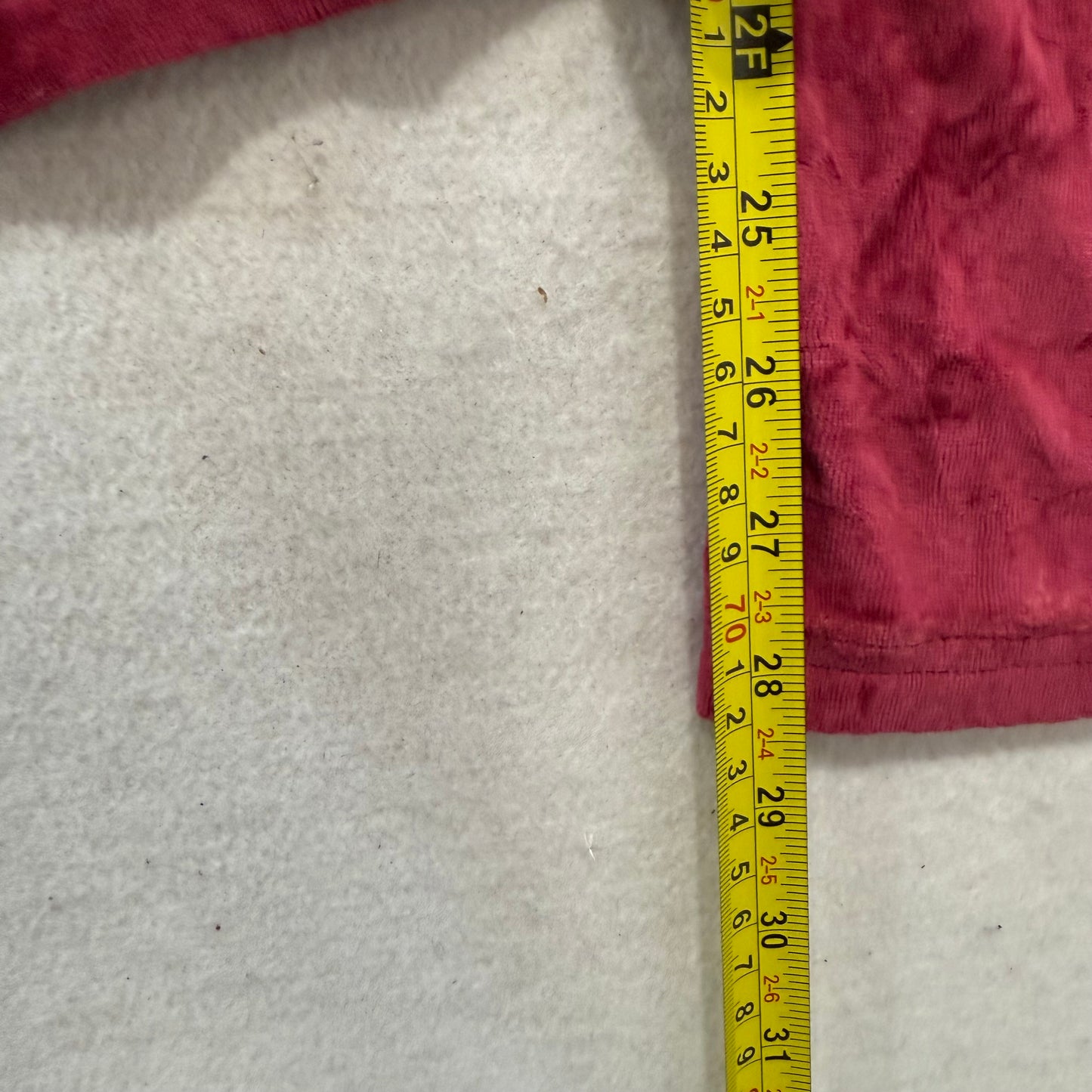 Juicy Couture Crimson Velour Flared Track Pants Drawstring Mid Rise Size L