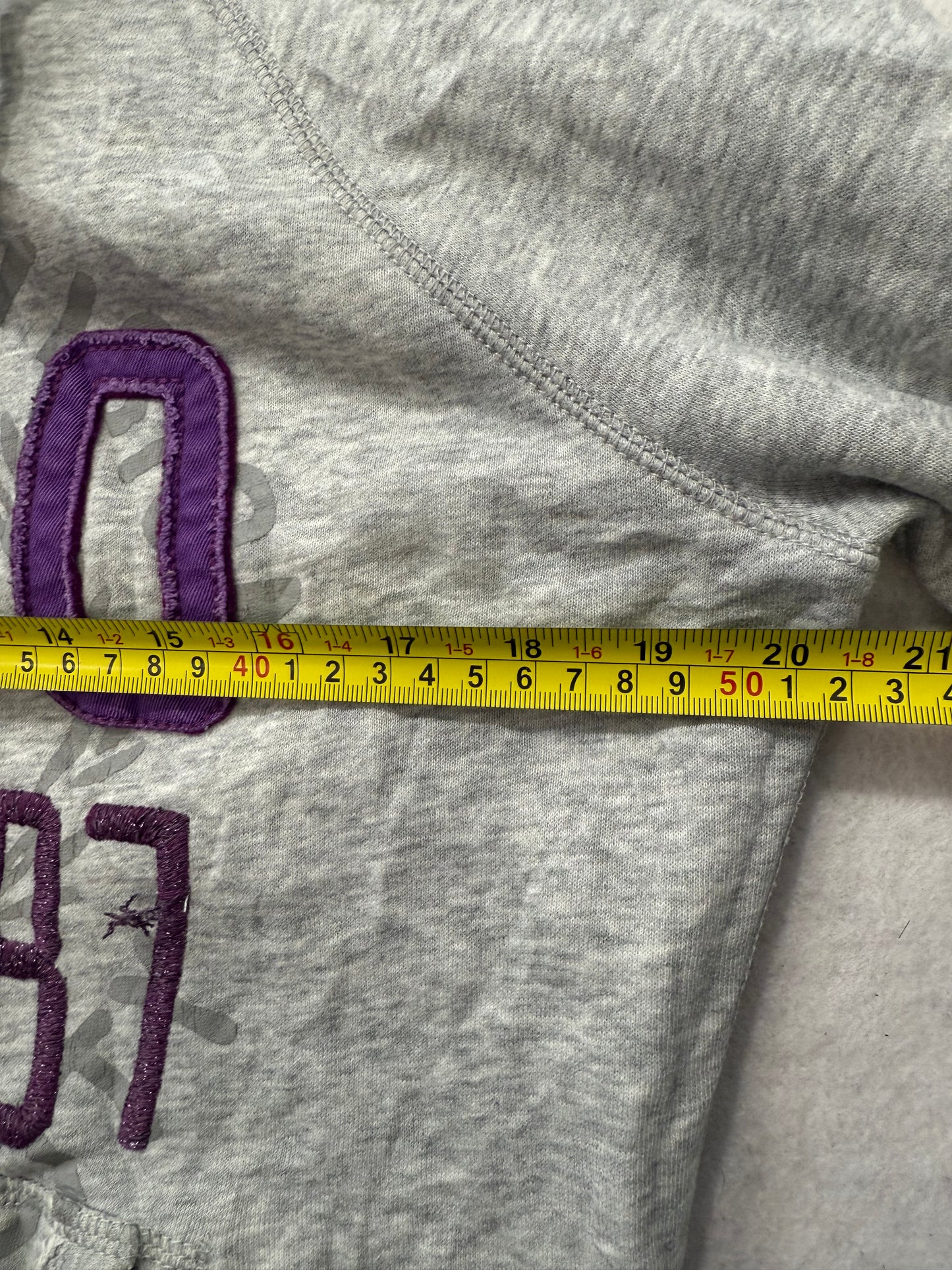 Aeropostale 87 Gray Cotton Blend Zip Up Hoodie Long Sleeves Loungewear Size L