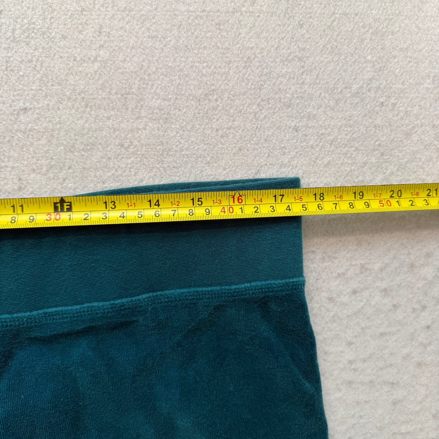 Juicy Couture Women's Peacock Blue Velour Flared Track Pant Loungewear Size M