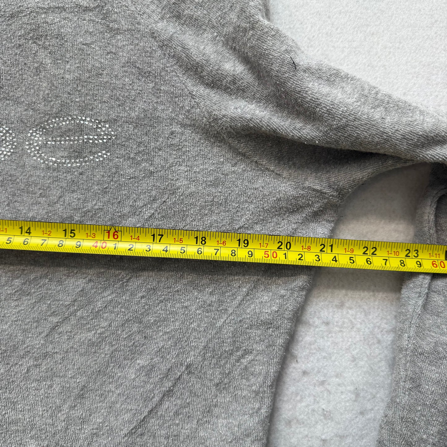 Bebe Sport Women's Gray Terry Cloth Full Zip Hoodie Casual Wear Pockets Size M