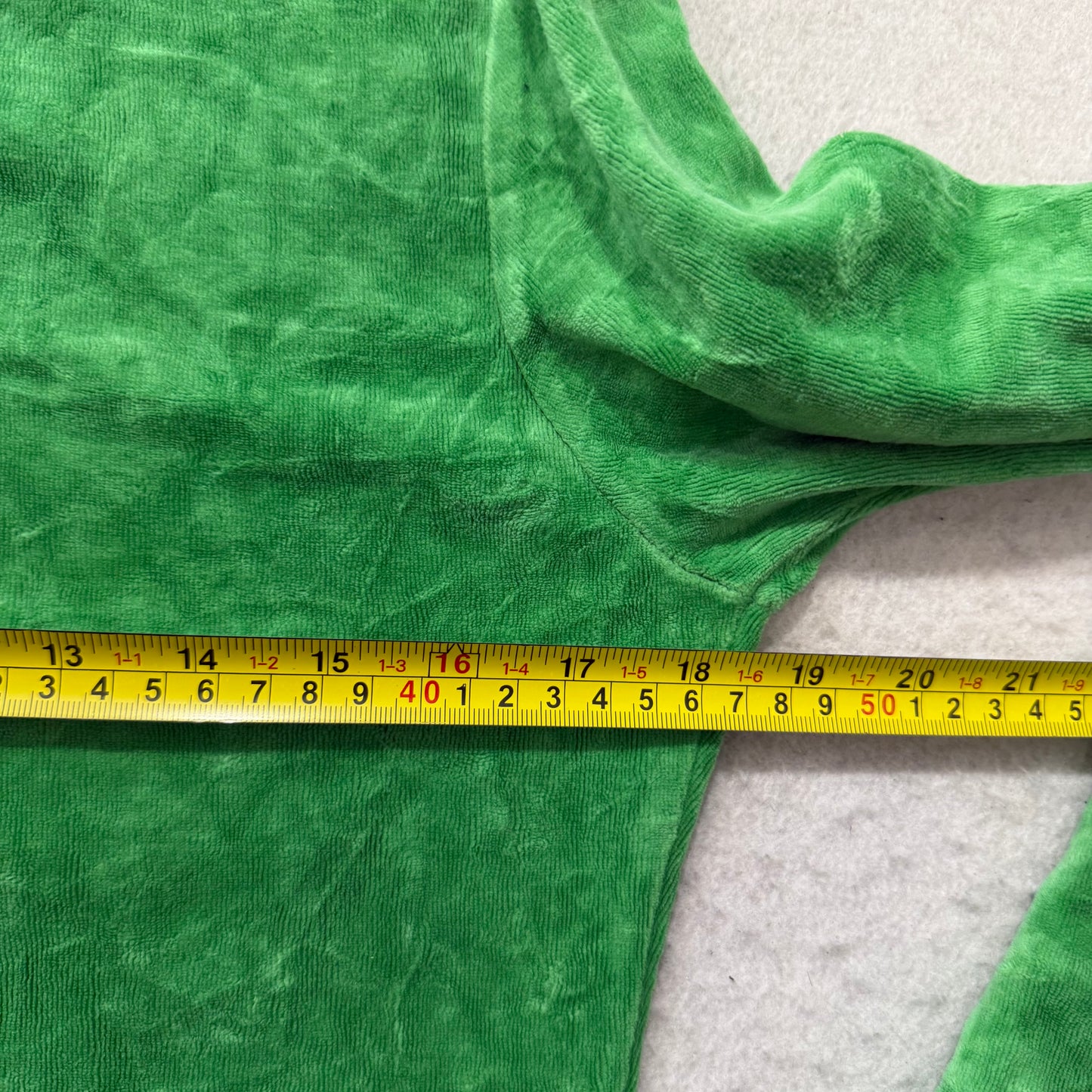 RARE Vintage Juicy Couture Scottie Dogs Womens Green Velour Zip-Up Hoodie Size L