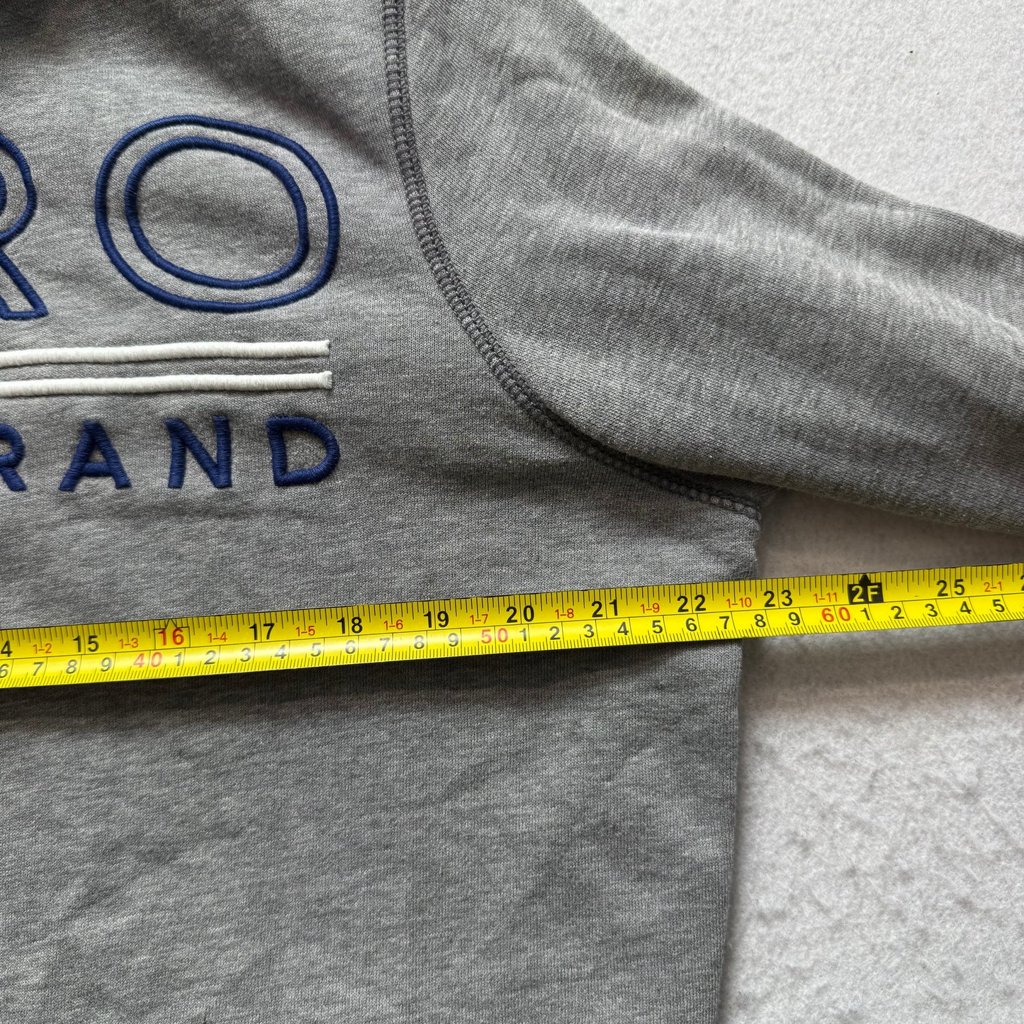 Aeropostale Mens Gray Fleece Full Zip Hoodie Pockets Embroidered Logo Y2k Size L