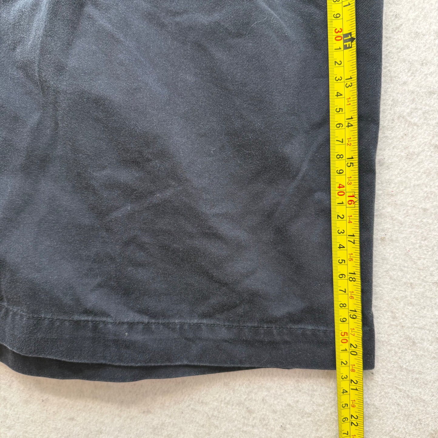 Polo by Ralph Lauren Men's Navy Blue Cotton Chino Shorts Pleated Front Size 34