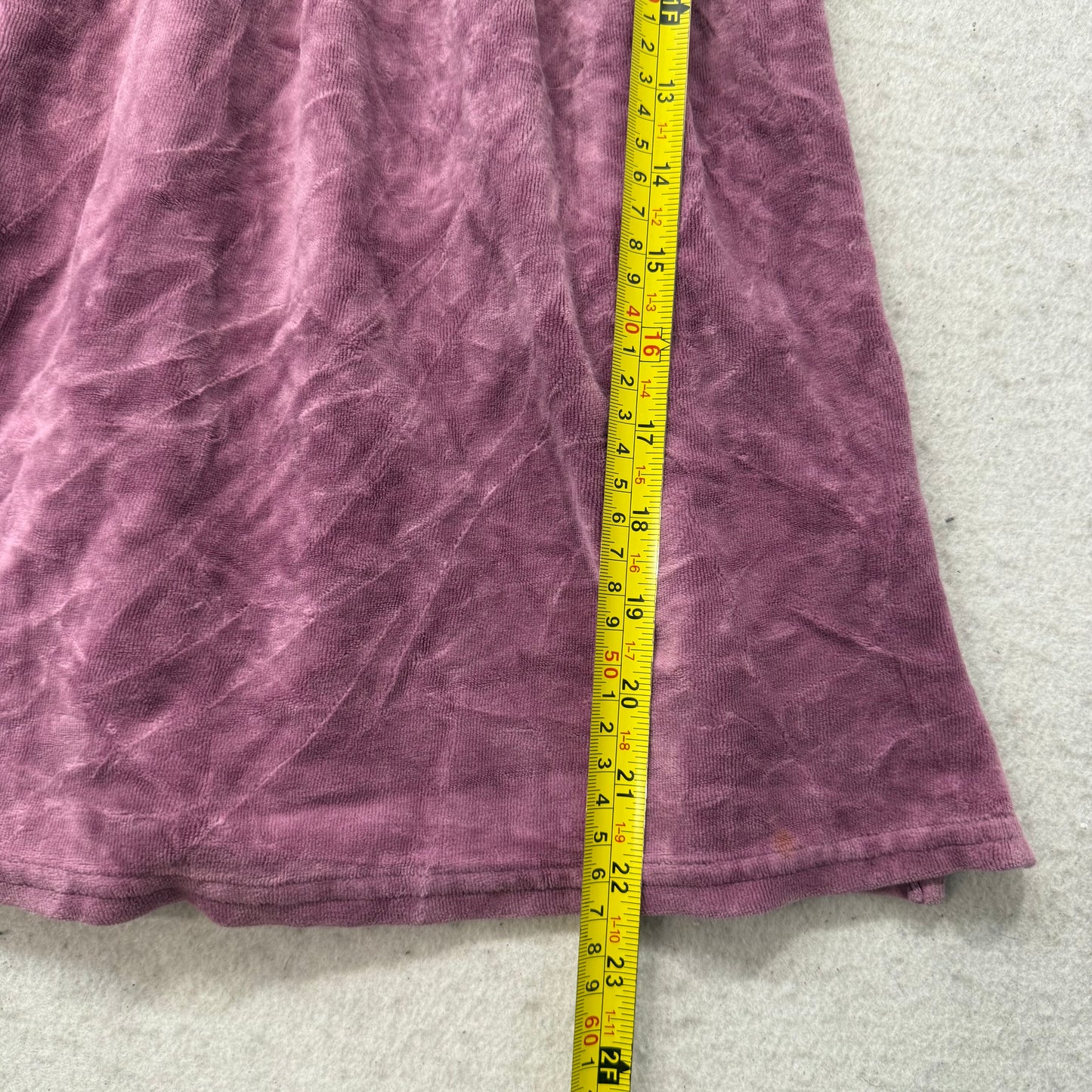 2003 Vtg Juicy Couture Women's Purple Velour Smocked Tube Dress Strapless Size P