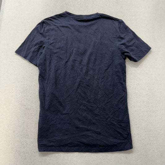 Turnstyle Men's Navy Blue Cotton T-Shirt England Football Three Lions Tee Size S