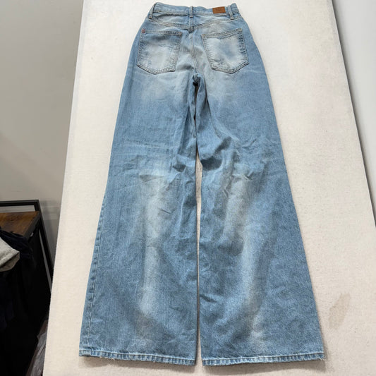 BDG Urban Outfitters Women's Blue Denim Skater Baggy Distressed Jeans Size 25