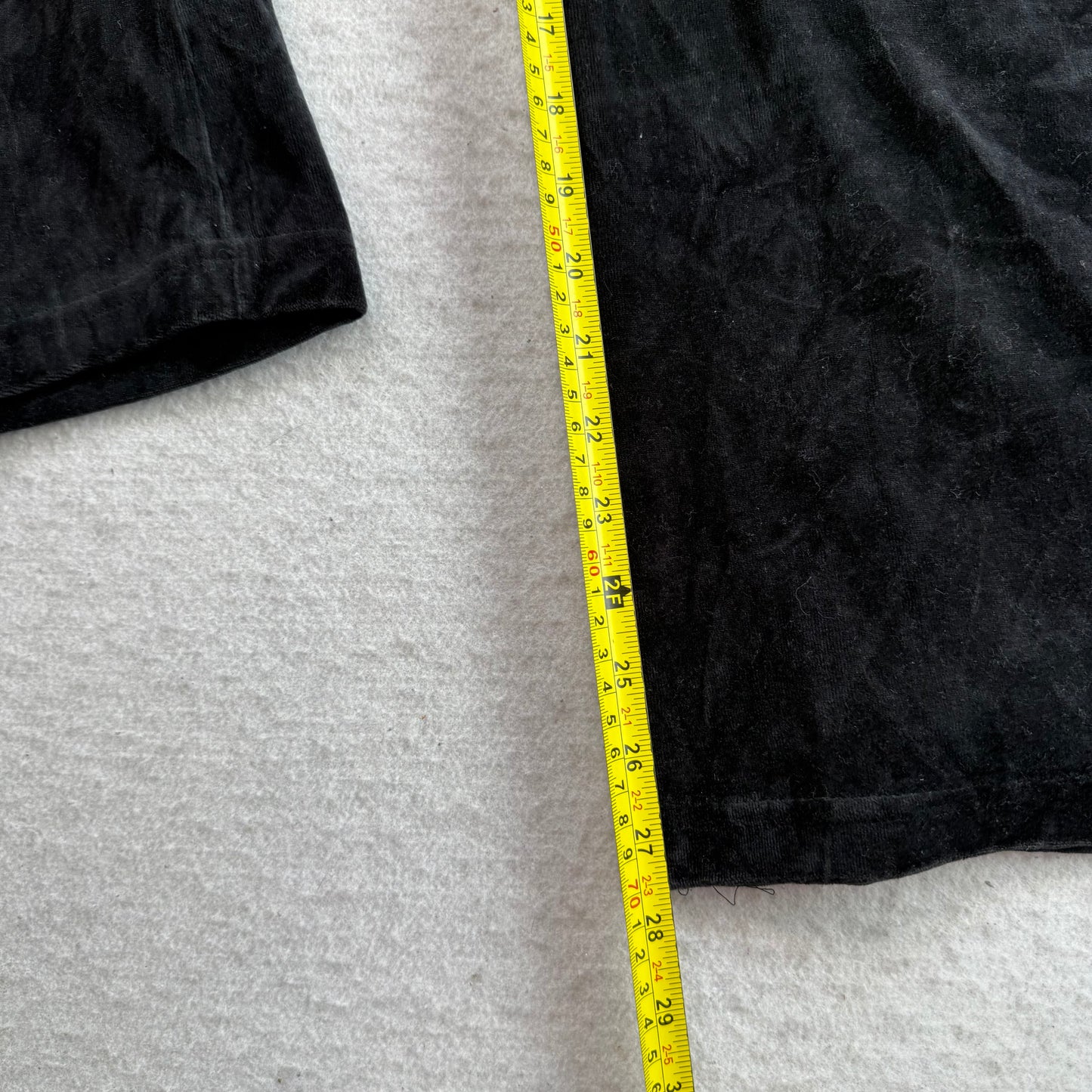 Juicy Couture Women Black Velour Tracksuit Set Zip-Up Hoodie & Flare Pant Size M