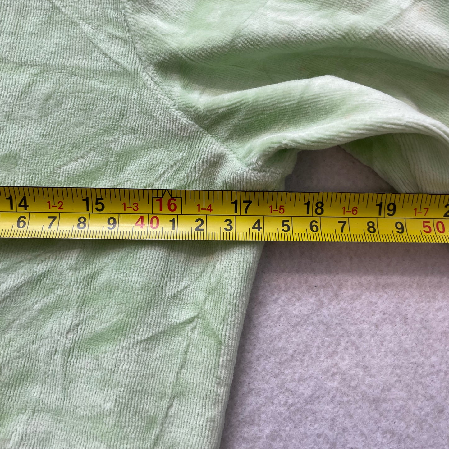 Vintage Juicy Couture Women's Green Velour Hoodie Striped Ribbed Cuffs Size L