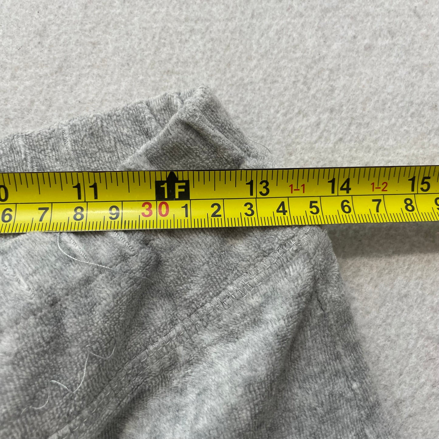 Vintage Juicy Couture Womens Hetaher Gray Velour Flared Track Pant Casual Size S