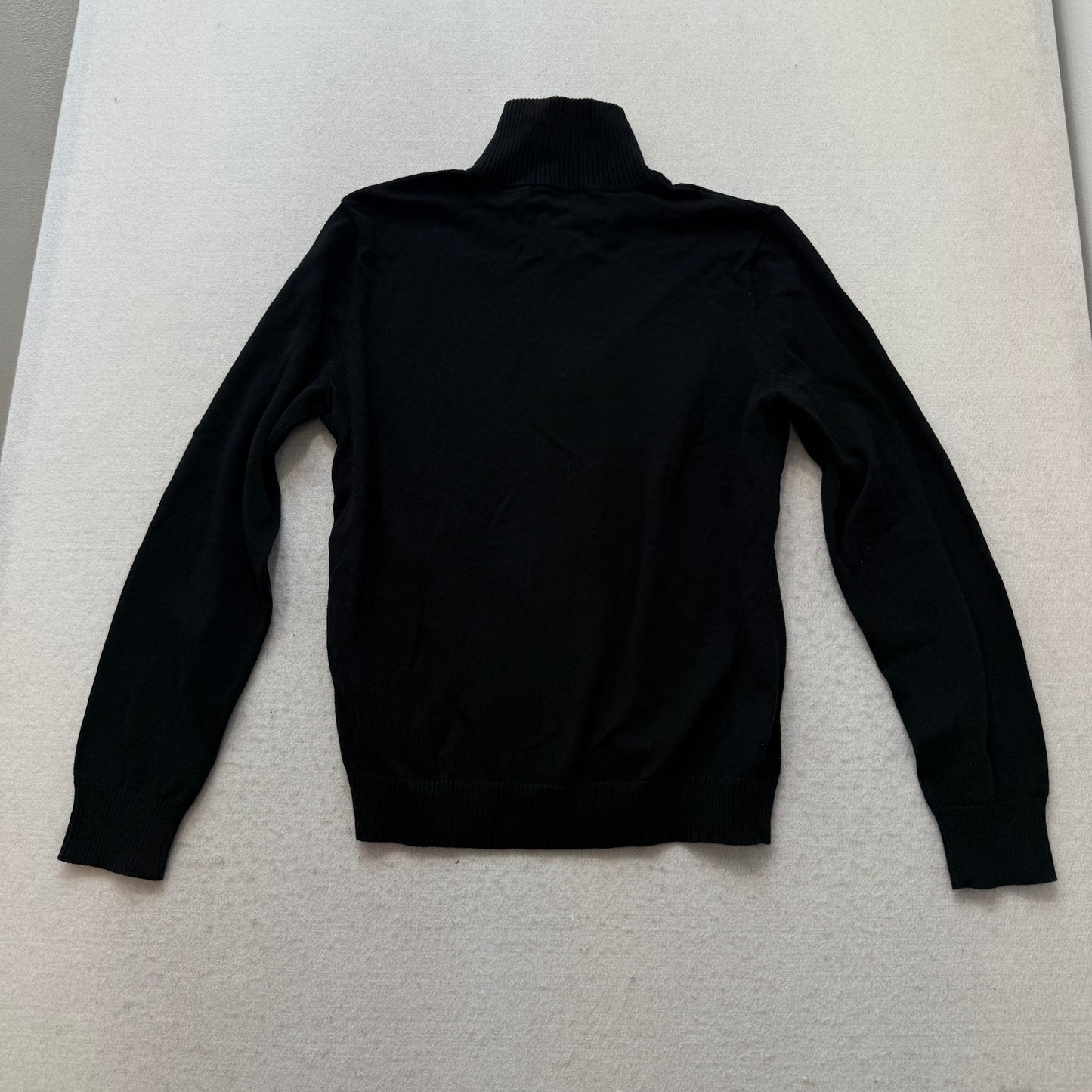 Lauren Ralph Lauren Women's Black Purple Full Zip Jacket Gold Crest Logo Size M