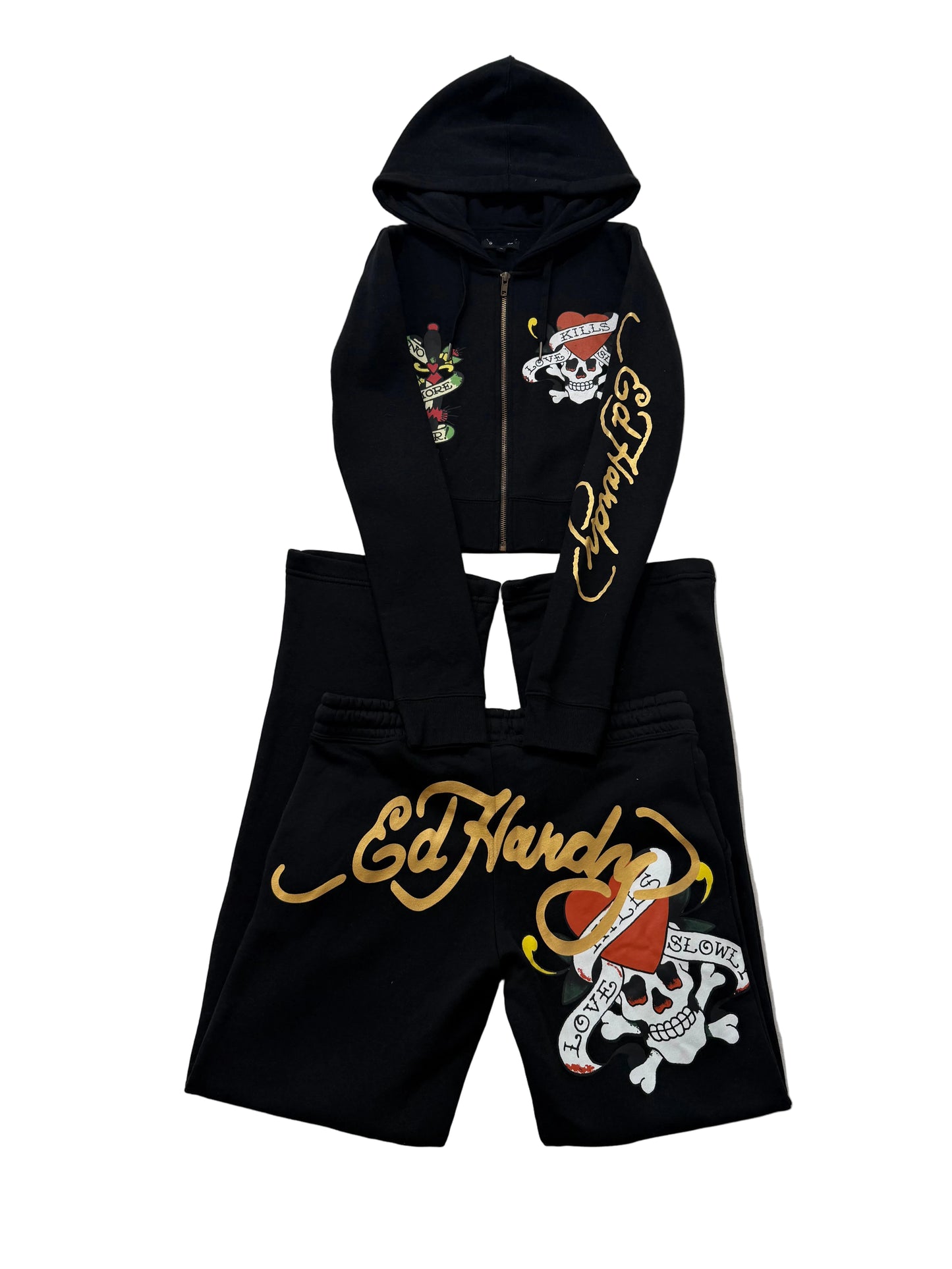 ED HARDY “LKS Skull” BLACK MATCHING SET