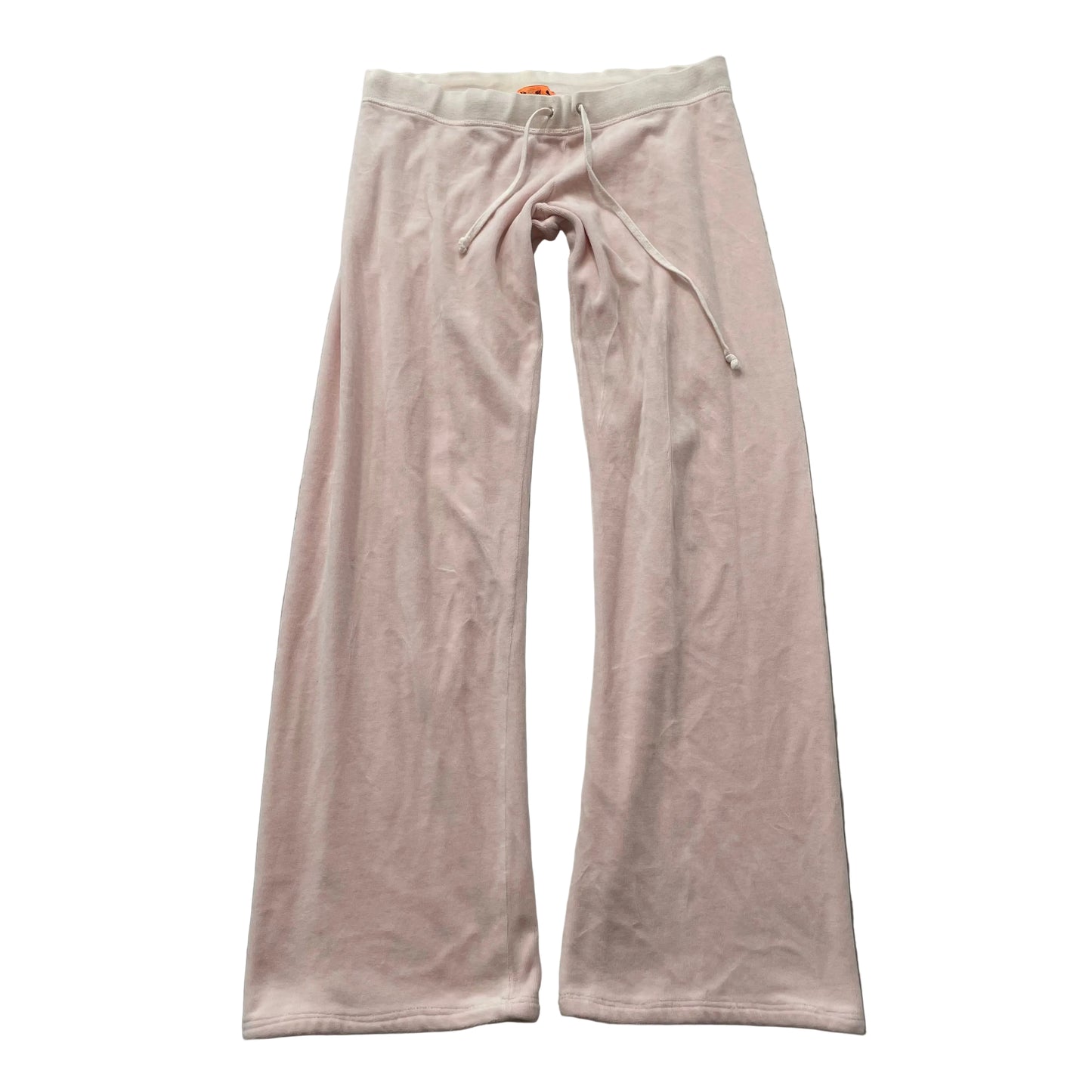2003 Vintage Juicy Couture Women's Pastel Pink Velour Flared Track Pant Size S