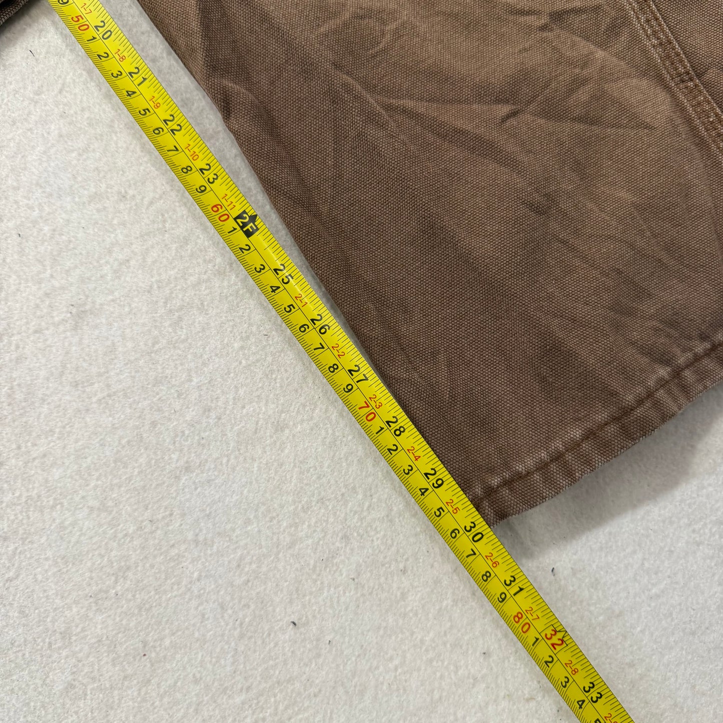 Dickies Men's Brown Canvas Carpenter Pants Workwear Straight Leg Size 32 x 32